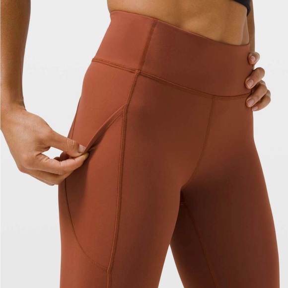 Lululemon Women's Invigorate High-Rise Tight 25" Dark Terracotta Size 2 - Picture 4 of 8